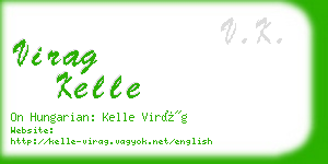 virag kelle business card